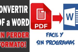 Cómo convertir archivos PDF a Word sin perder formato 3 Cómo convertir archivos PDF a Word sin perder formato